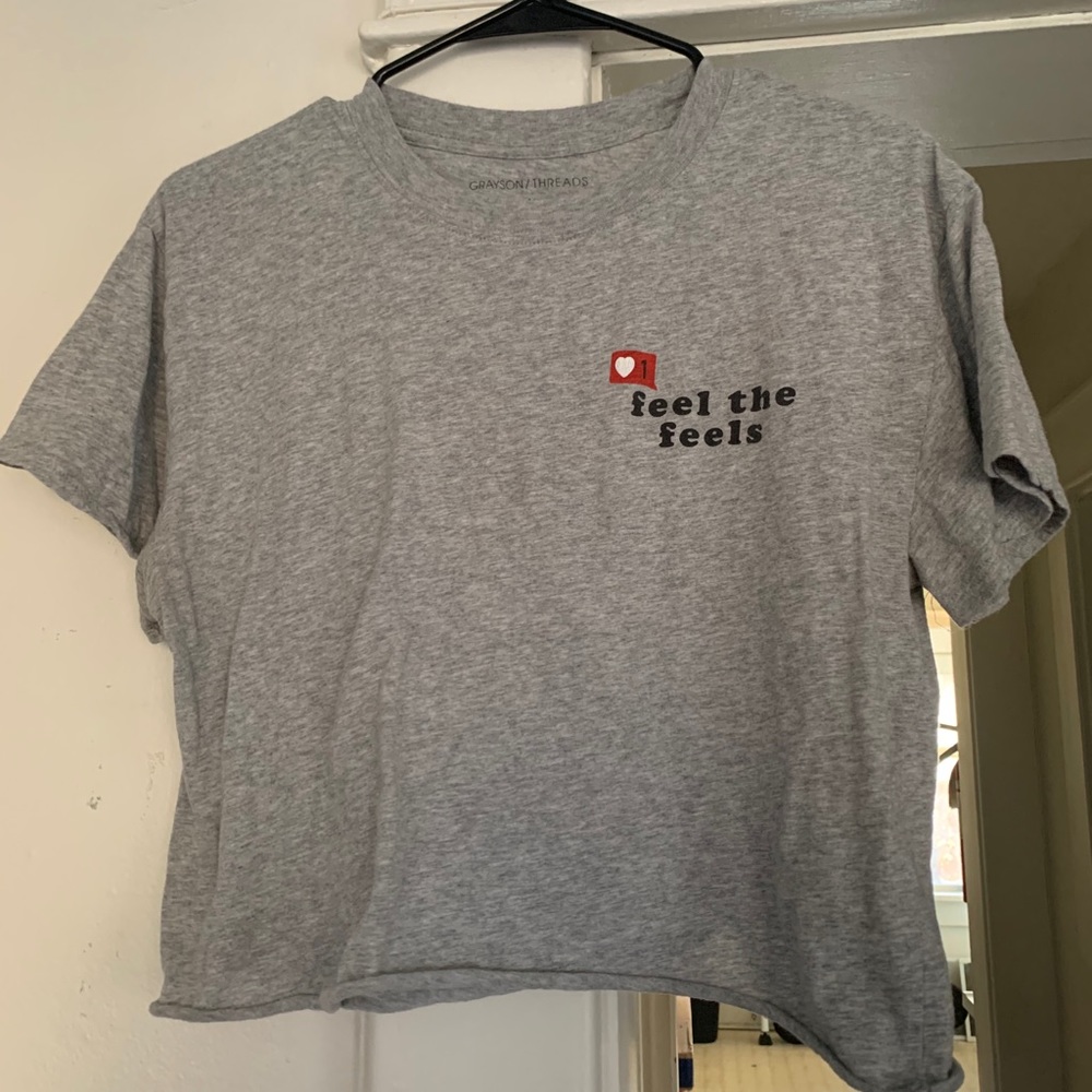 Grey Crop Top